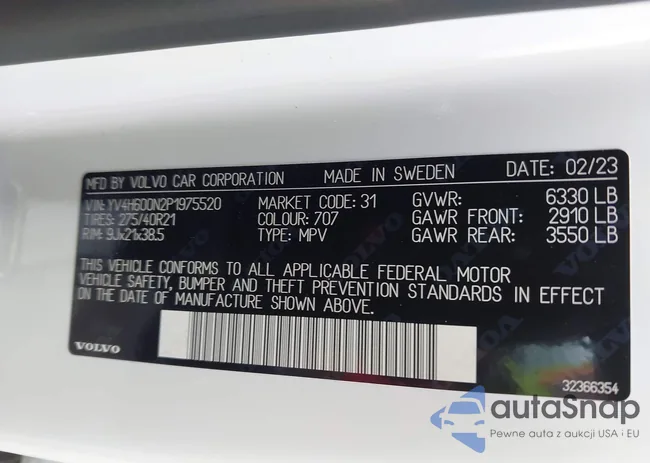 YV4H600N2P1975520: 42389524