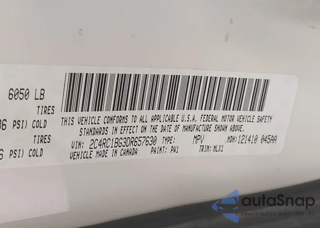 2C4RC1BG3DR657630: 42389552