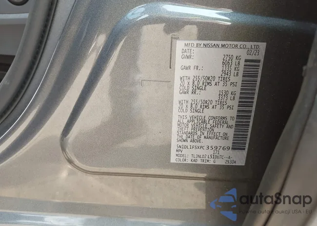 5N1DL1FSXPC359769: 42389617