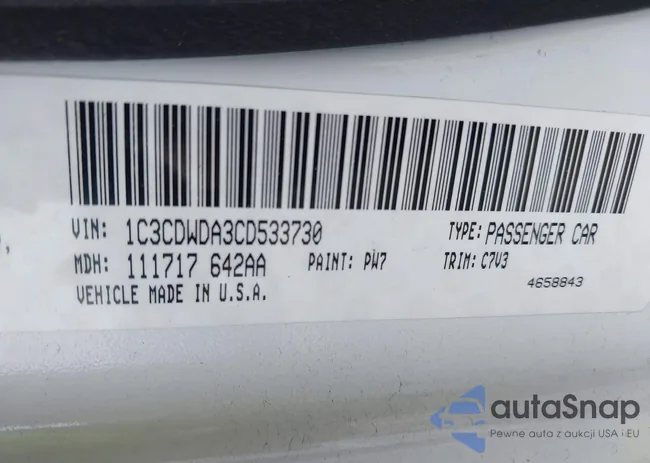 1C3CDWDA3CD533730: 42389649