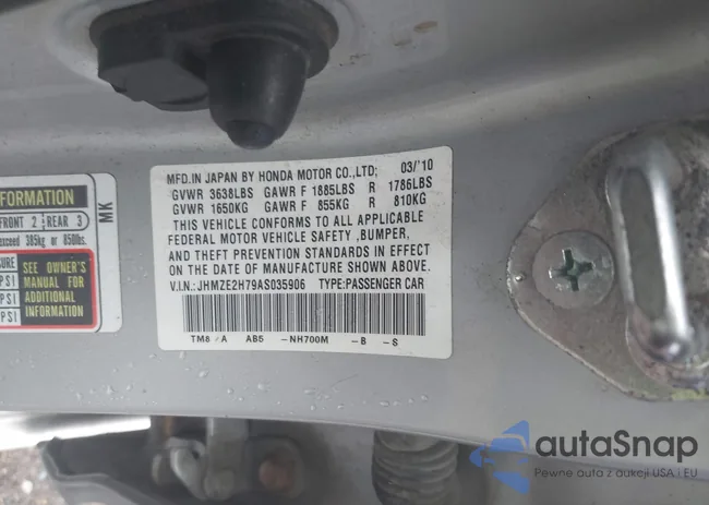 JHMZE2H79AS035906: 42389714