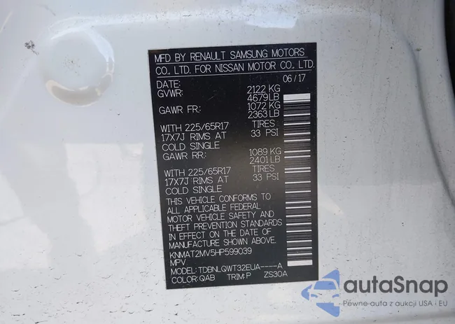 KNMAT2MV5HP599039: 42389818