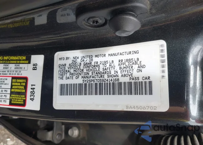 5Y2SP67059Z414168: 42389821