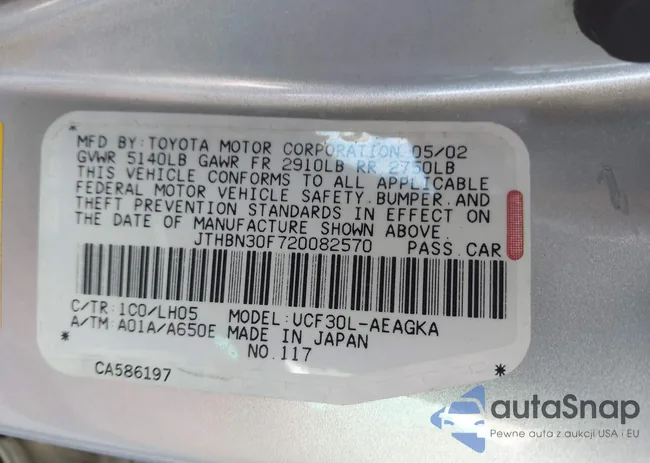 JTHBN30F720082570: 42391077