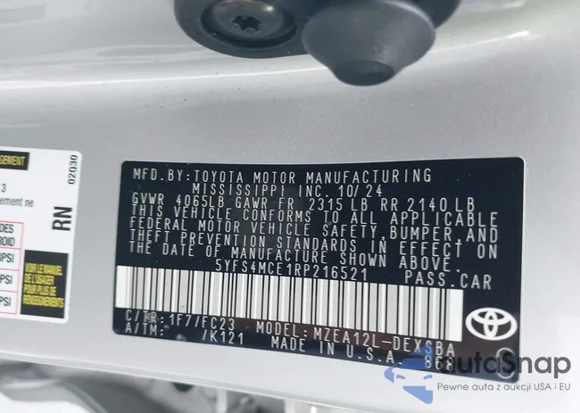 5YFS4MCE1RP216521: 42391116