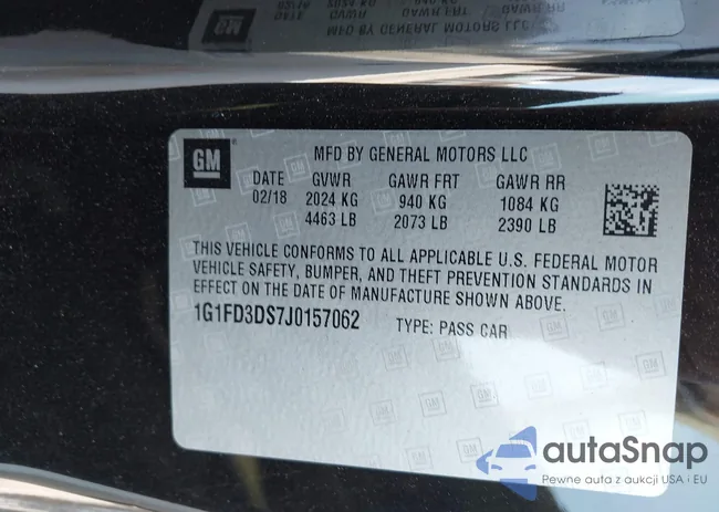 1G1FD3DS7J0157062: 42391157