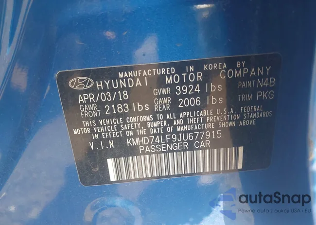 KMHD74LF9JU677915: 42391321