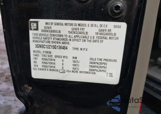 3GNEC12Z15G136484: 42390475