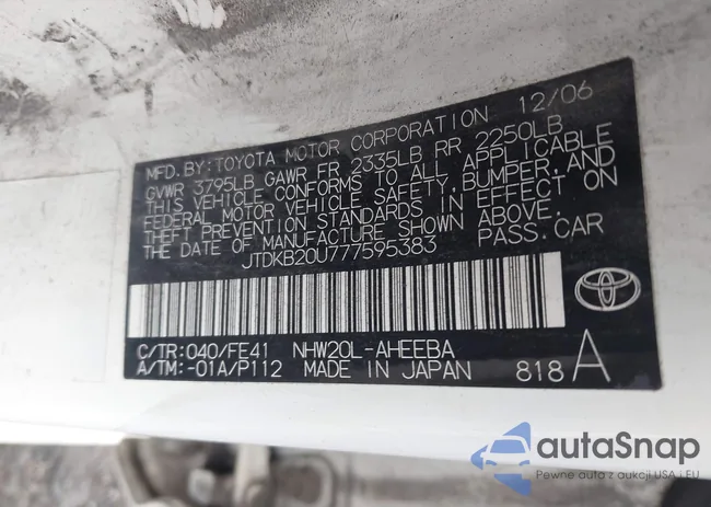 JTDKB20U777595383: 42390565