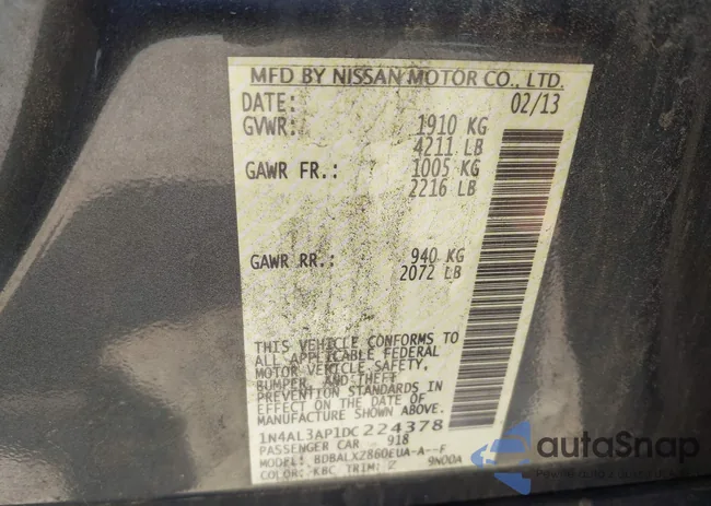 1N4AL3AP1DC224378: 42390574