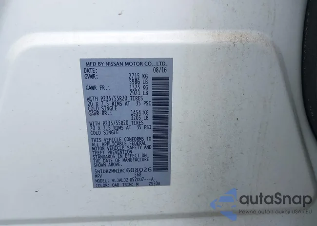 5N1DR2MN1HC608026: 42390728