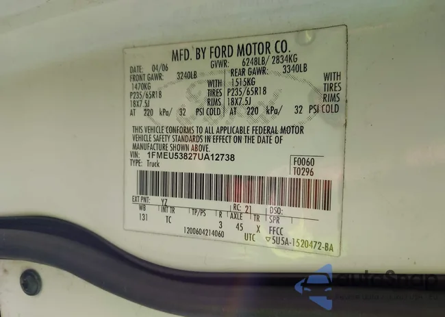 1FMEU53827UA12738: 42390820