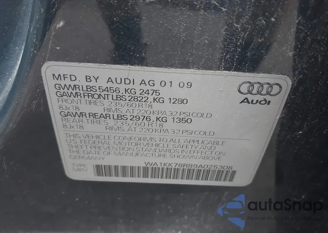 WA1KK78R89A025308: 42390853