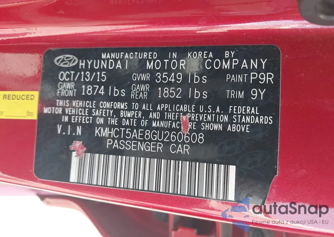 KMHCT5AE8GU260608: 42391915