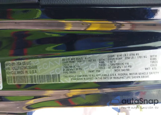 1C6JJTEG3ML554606: 42392053