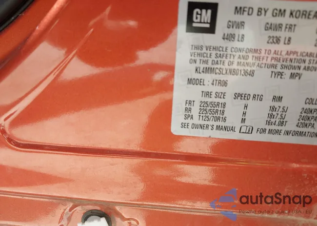 KL4MMCSLXNB013648: 42392155