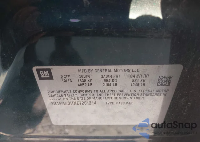 1G1PA5SHXE7201214: 42392234