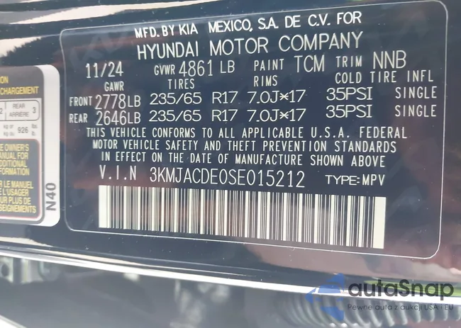 3KMJACDE0SE015212: 42392282