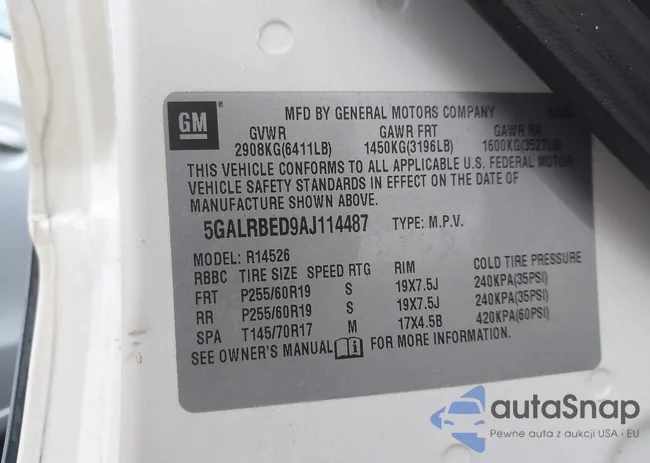 5GALRBED9AJ114487: 42392286