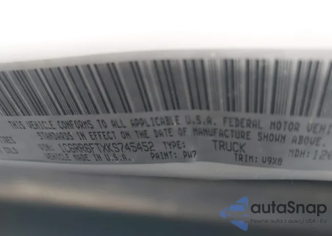 1C6RR6FTXKS745452: 42392337