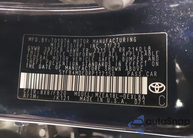 5YFB4MDE0RP112150: 42392359