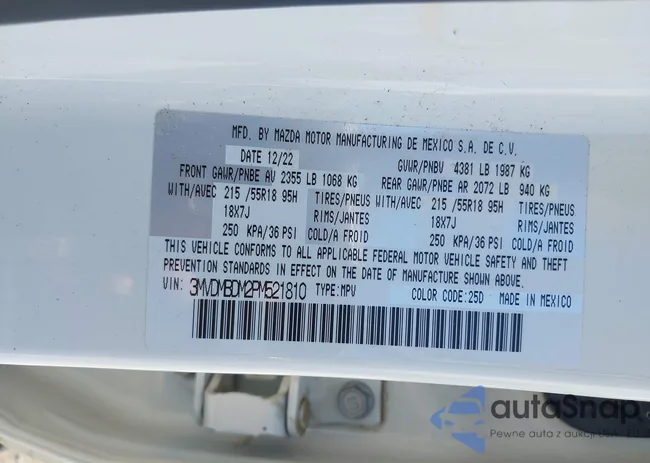 3MVDMBDM2PM521810: 42392418