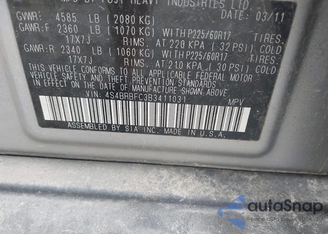 4S4BRBFC3B3411031: 42391512