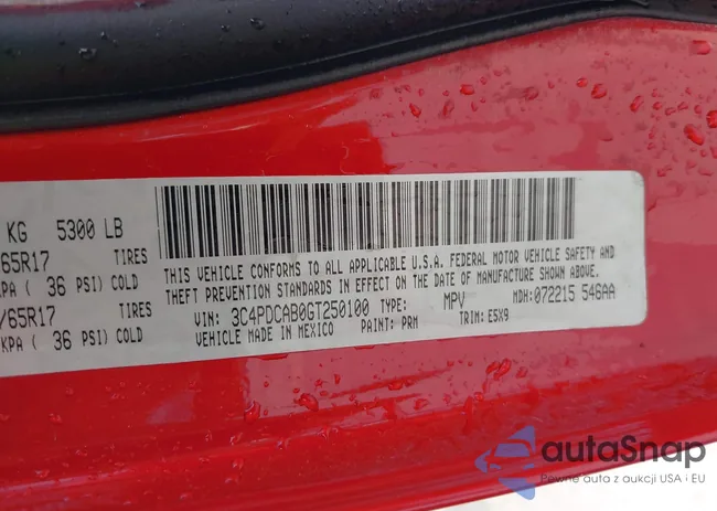 3C4PDCAB0GT250100: 42391746