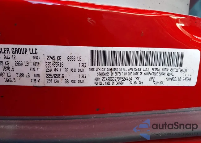 2C4RDGCG7DR524464: 42392958