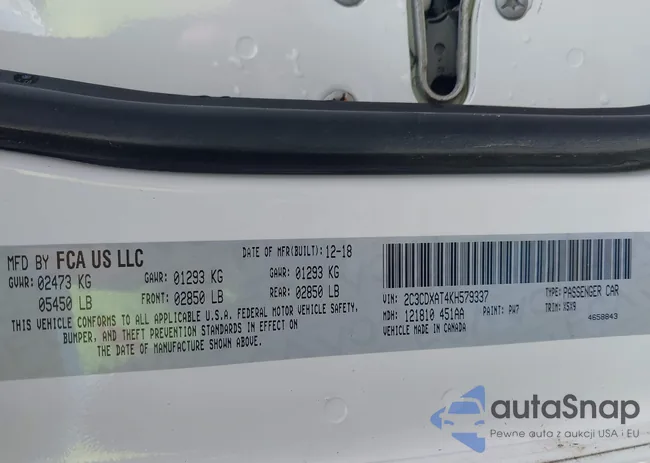 2C3CDXAT4KH579337: 42392990