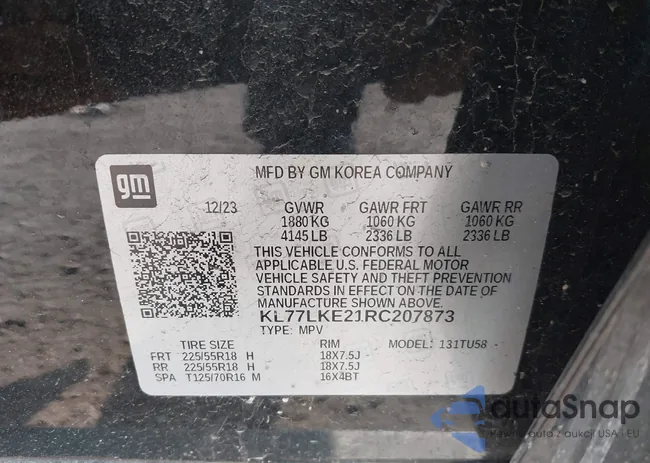 KL77LKE21RC207873: 42393025