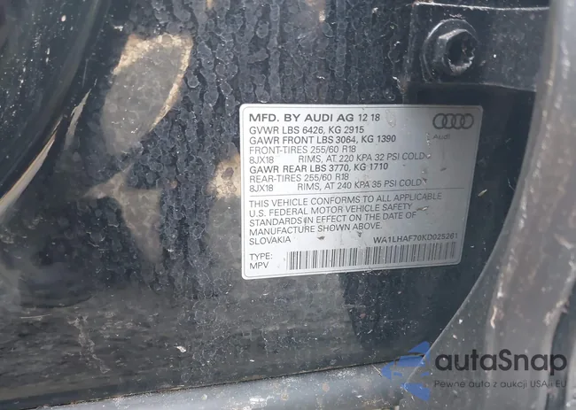 WA1LHAF70KD025261: 42393151