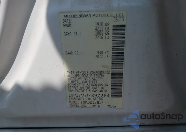 1N4AL3AP9FN897264: 42393217