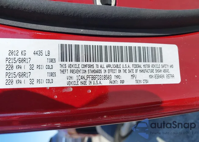 1C4NJPFB6FD318503: 42392537