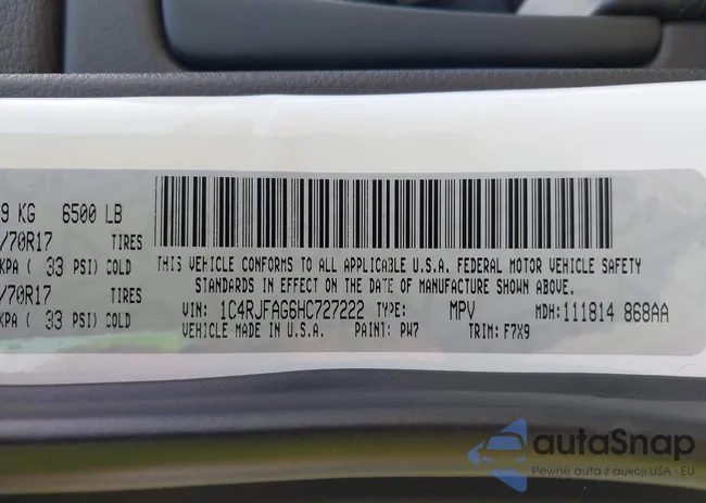 1C4RJFAG6HC727222: 42392659