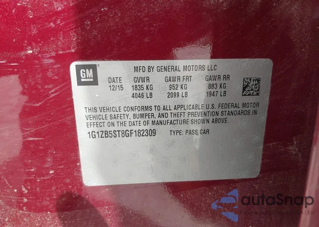 1G1ZB5ST8GF182309: 42392810