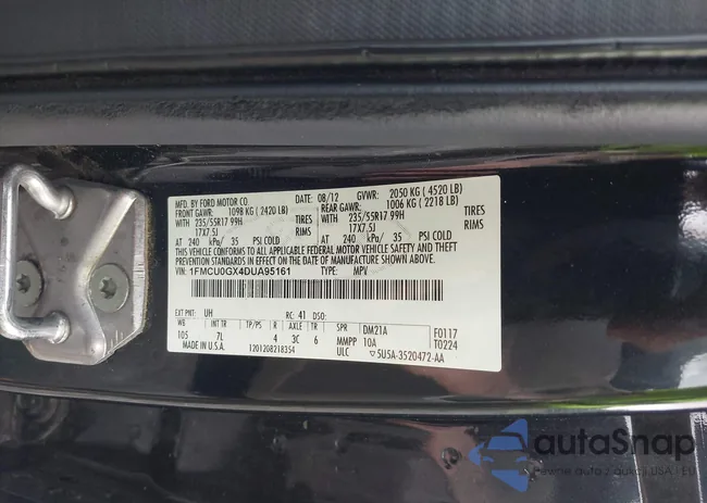 1FMCU0GX4DUA95161: 42393874