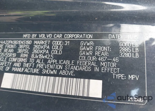 YV4A22PK8G1045190: 42393953