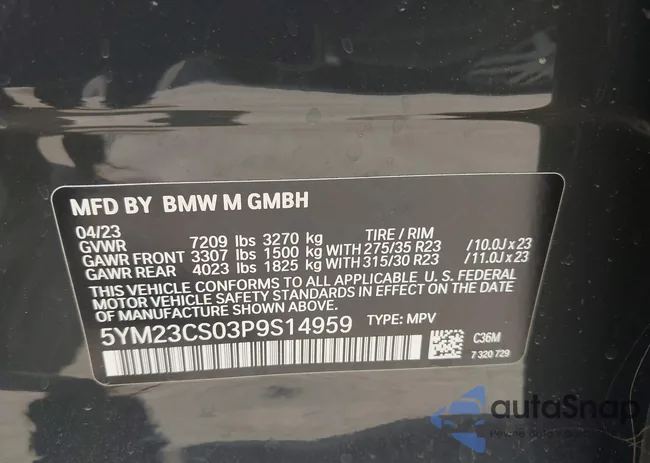 5YM23CS03P9S14959: 42394059