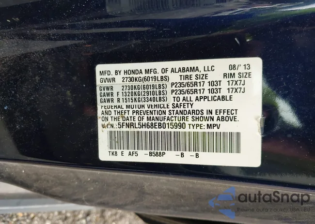 5FNRL5H68EB015990: 42394174