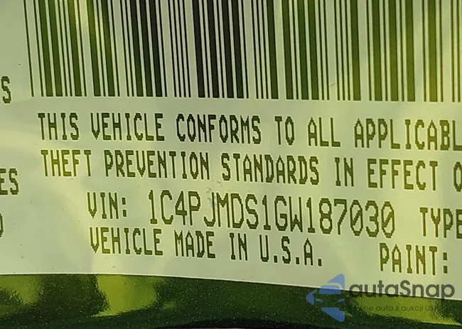 1C4PJMDS1GW187030: 42394195