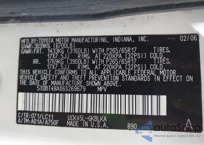 5TDBT48AX6S269679: 42394396