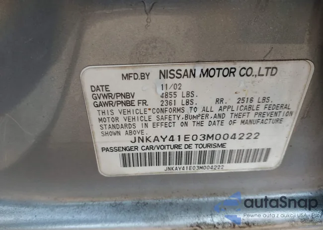 JNKAY41E03M004222: 42394467