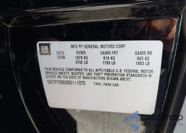 1G1YY36U865111875: 42393535