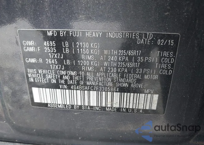 4S4BSAFC7F3305864: 42393623