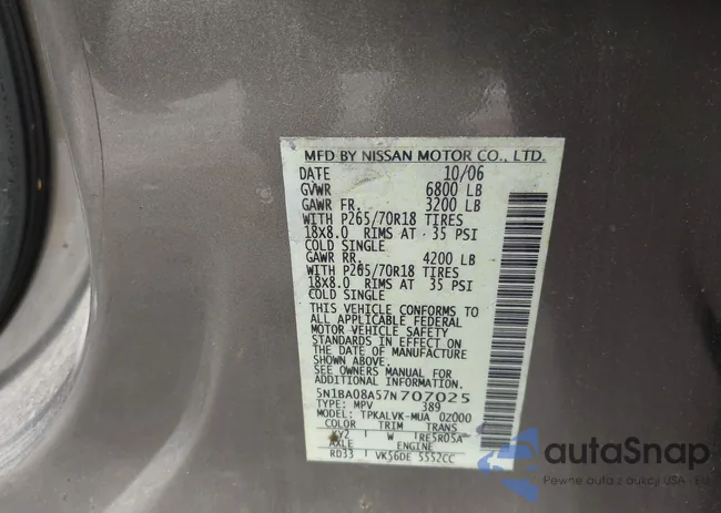 5N1BA08A57N707025: 42393767