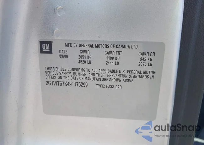 2G1WT57K491175299: 42394913