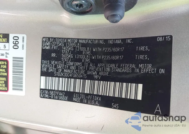 5TDZK3DC4FS650415: 42395118