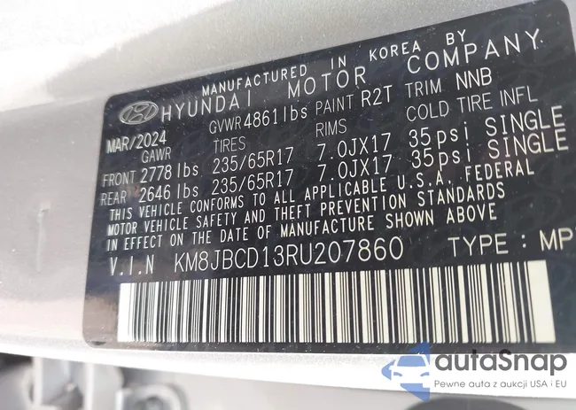 KM8JBCD13RU207860: 42395244