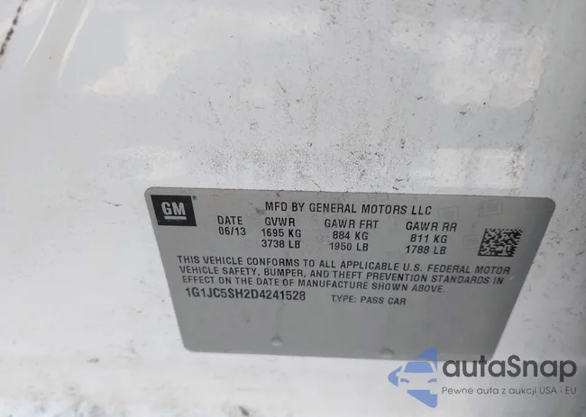 1G1JC5SH2D4241528: 42394571